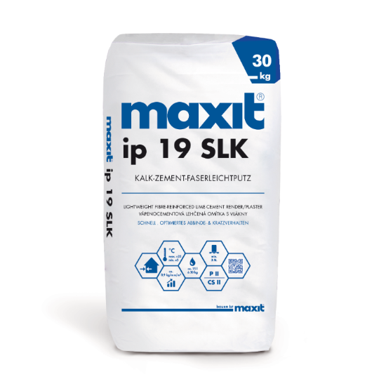 maxit ip 19 SLK Kalk-Zement-Faserleichtputz, schnell